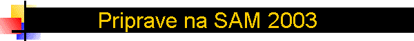 Priprave na SAM 2003
